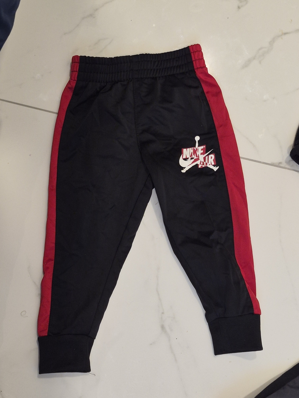 Jordan Kids Black and Red Joggers